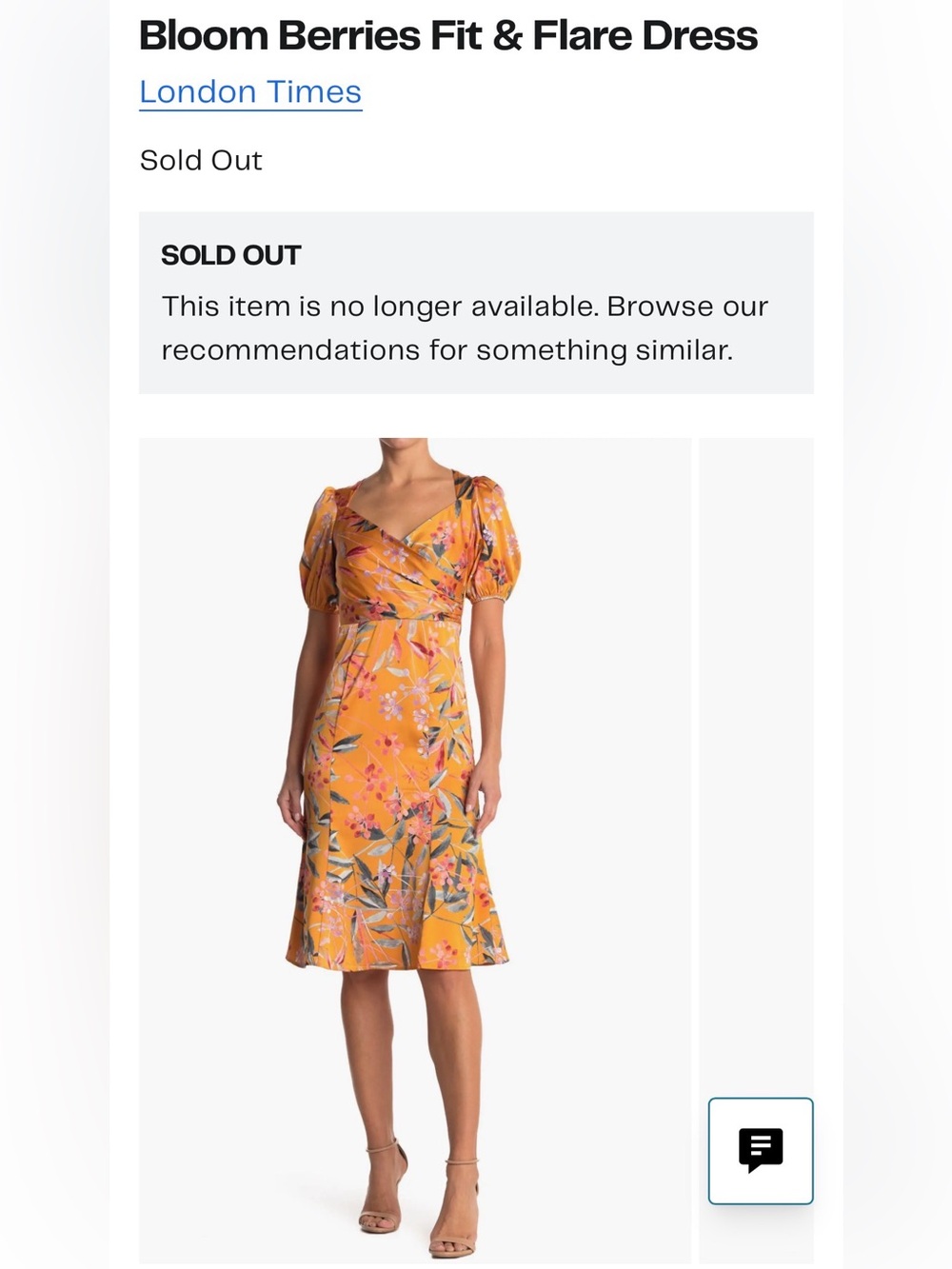 London Times Yellow Floral Wrap Fit & Flare Dress